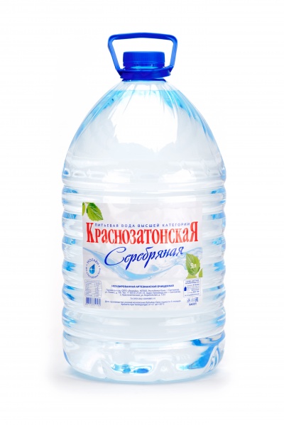 «Краснозатонская Серебряная» 9л х 1шт. питьевая вода негаз.
