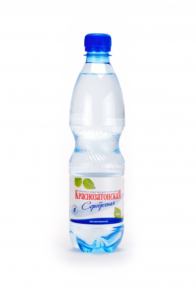 «Краснозатонская  Серебряная», 0.5л х 12 бут., вода питьевая негазированная.